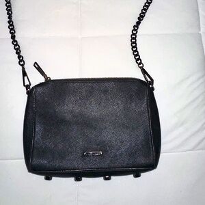Rebecca Minkhoff Avery Crossbody Black Saffiano Leather